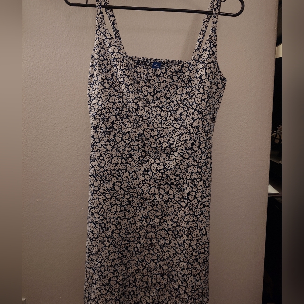 Old Navy Black and White Floral Mini Dress